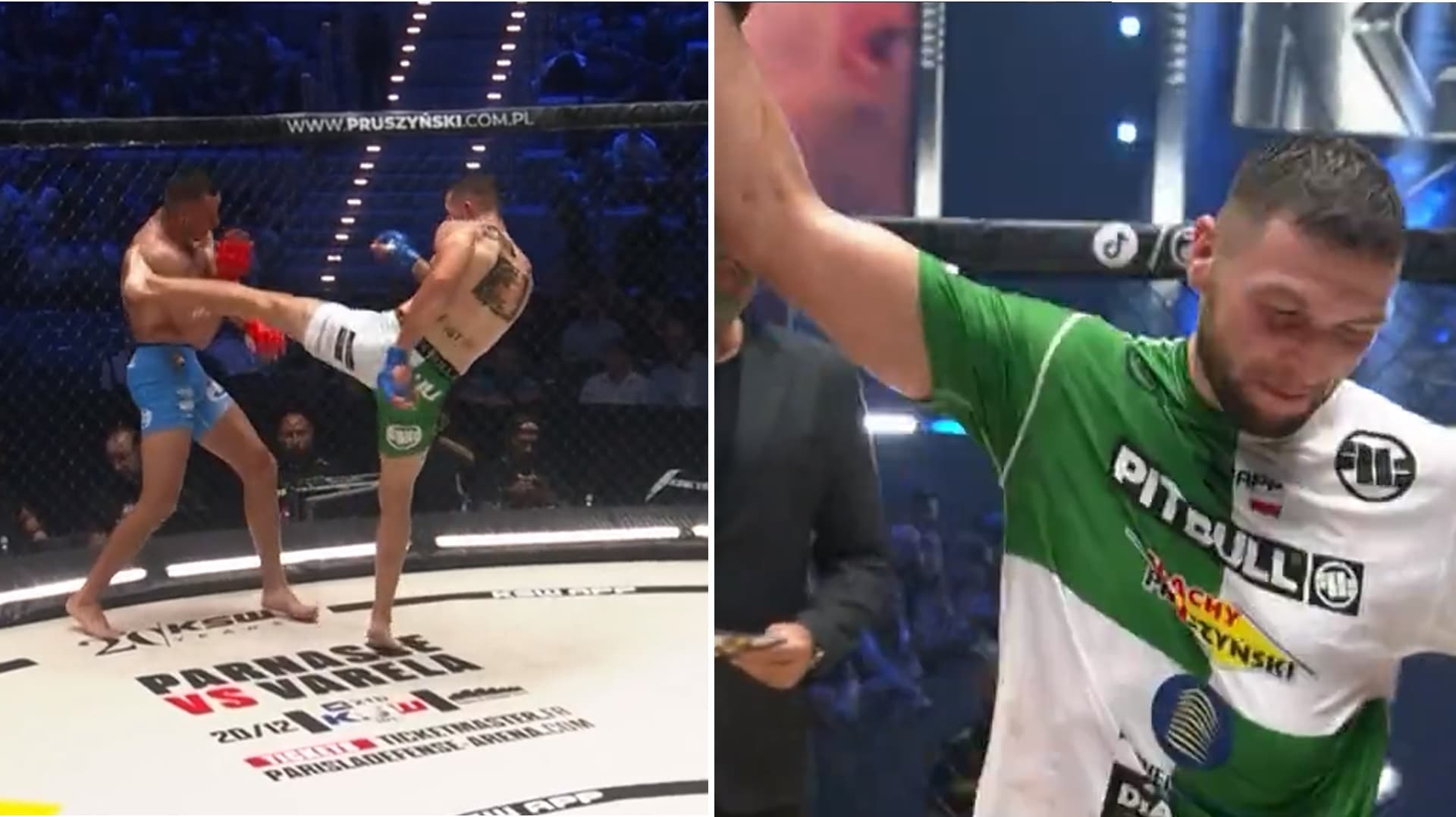 KSW 97 — kadry z transmisji walki z Konradem Rusińskim